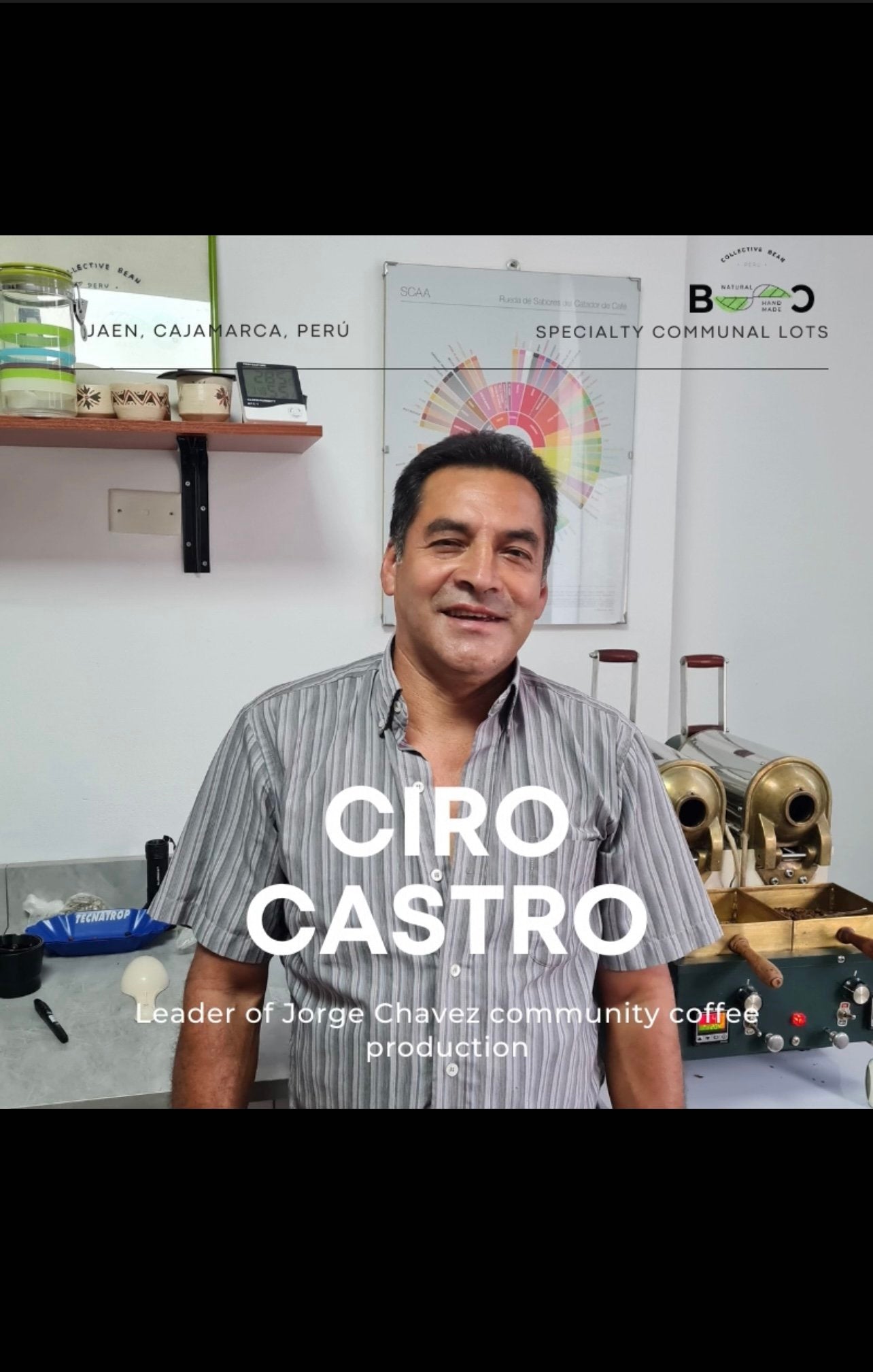 Don Ciro Castro Ramirez Portrait Producteur Tambour Caf